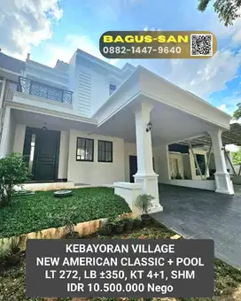 Jual Rumah American Classic Ada Swim Pool Kebayoran Bintaro Sektor 7