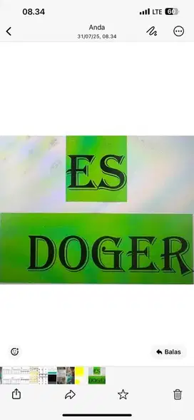 BAGIAN PRODUKSI ES DOGER