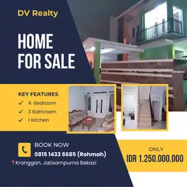 (DVB0074) DIJUAL RUMAH DI kranggan jatisampurna bekasi
