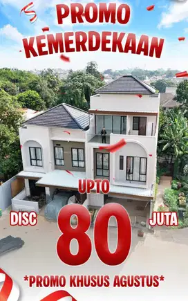 HUNIAN 3 LANTAI DISKON 80 JT DEKAT MRT LRBAK BULUS