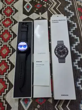 Samsung Galaxy Watch 6 Classic 43 MM Black Mulus Baru Segel Murah Sein