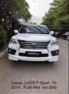 Lexus Lx570 F-Sport  At Th 2014.  Putih Met  km 50rb
