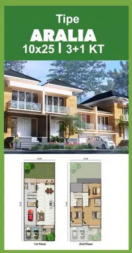 DIJUAL RUMAH TIPE UK 10X25 2LT READY CLUSTER SYMPHONY GOLF ISLAND PIK
