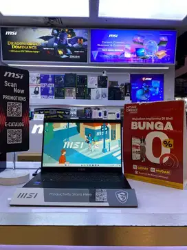 Leptop MSI Modren 14 - Ready Stok Promo Cash/Cicilan home credit