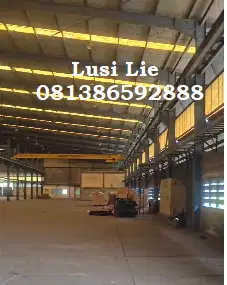 Gudang Balaraja Tangerang luas 9.250m,ada hoist, gardu listrik sendiri