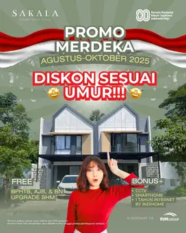 Dijual Rumah Townhouse kekinian di Villa Puncak Tidar, Malang