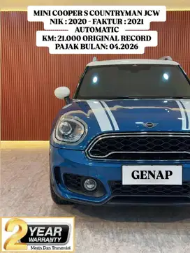 [ KM 21.000 ORIGINAL ] MINI COOPER S COUNTRYMAN JCW 2021 AUTOMATIC