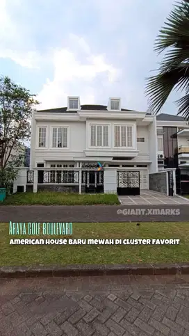 Rumah American Modern di Araya Golf Boulevard Malang