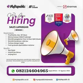 LOWONGAN PEKERJAAN SALLES WIFI MYREPUBLICID