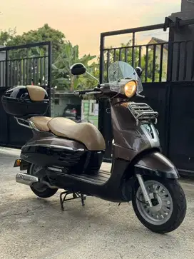 Peugeot Django 150 Allure 2015 Plat L Surabaya Coklat