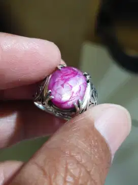 Ruby burma star ring perak