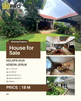 DIJUAL RUMAH DI POS PENGUMBEN KELAPA DUA KEBON JERUK