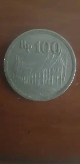 Uang logam Rp. 100,00 tahun 1973