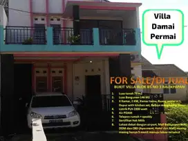 Rumah 2 lantai full furnished di villa damai