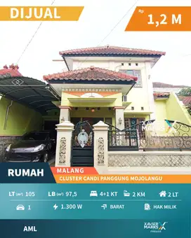 Dijual Rumah Terawat Di Cluster Candi Panggung, Soehat Malang