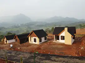 Tanah kavling siap bangun  SHM bergaya Eropa di jalur puncak 2