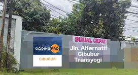 tanah Alternatif Cibubur. Strategis jalan lintas kota. Dekat citragran