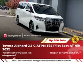 [ LOW KM ] Toyota Alphard 2.5 G ATPM AT White On Beige 2022/2023