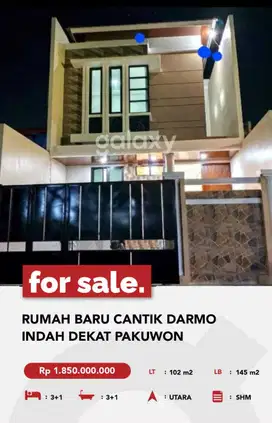 Jual Rmh Cantik baru gress Darmo indah selatan