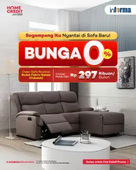 Cicilan dekorasi rumah bunga 0% tanpa bunga dan dp syarat ktp saja