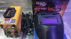 mesin las reaim 350-mma + welding mask