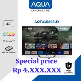 TV AQUA 43 INCH QLED GOOGLE TV