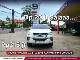 Dp20jt Fortuner SRZ 2016 AT Pjk09-2026
