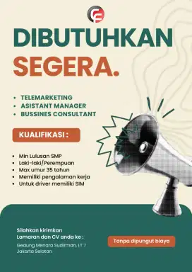 Lowongan Pekerjaan