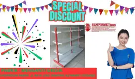 Rak minimarket gondola dobel