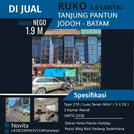 Ruko 3.5 Lantai Siap Pakai TANJUNG PANTUN - JODOH BATAM.