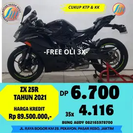 KAWASAKI ZX 25R TAHUN 2021 SIAP PAKAI, GRATIS BBN, BERGARANSI