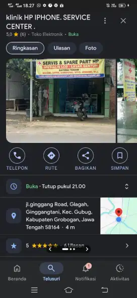 Usaha Reparasi handphon/Servis Hp