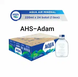 Aqua botol mini cube 220ml 1dus (24 botol)