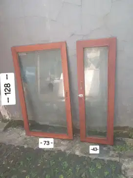 Jendela berkualitas Kaca kayu anti rayap