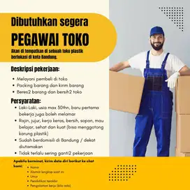 Lowongan Pekerjaan Pegawai Toko Plastik di Kota Bandung