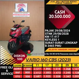 Vario 160 CBS 2023, Bisa CASH/KREDIT/CC/PAYLATER