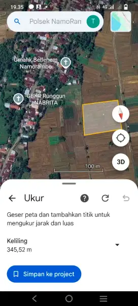 Di jual tanah persawahan irigasi.