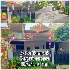 DIJUAL RUMAH HUK 1,5 LANTAI, BANGUNAN SIAP PAKAI,LINGKUNGAN TENANG