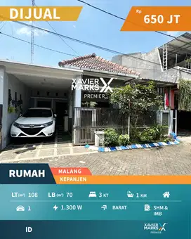 Dijual cepat rumah siap huni dekat perkantoran Kepanjen kab Malang