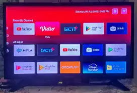 TV LED 32 INC POLYTRON Smart Android YouTube NetFlix Ors Bagus&Normal