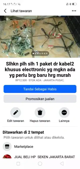 Slhkn plh slh 1 paket dr kabel2 khusus brg baru hrg murah mgkn perlu