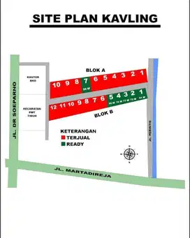 Tanah kavling dekat GOR Purwokerto Timur