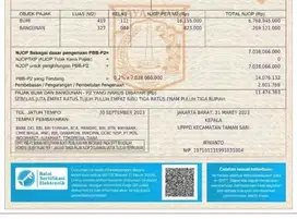 Jual BU,dibawah njop tanah kosong siap bangun di taman sari jakbr