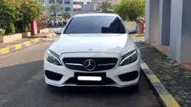 Mercedes benz mercy c300 amg line 2018 putih pajak panjang