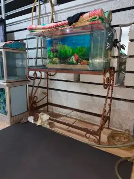 Akuarium Filter Samping & Rak Ulir Tebal