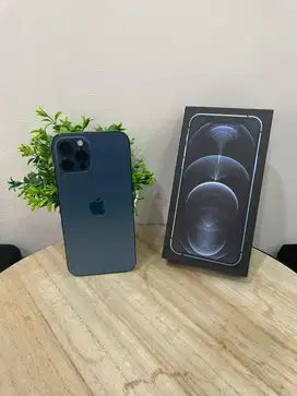 IPhone 12 ProMax 256GB Blue mulus Fullset BH 84% 3Utool 98 Permanent