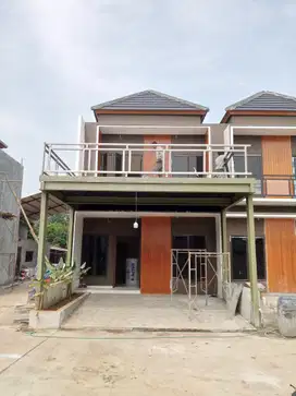 Rumah cluster siap huni akses jalan raya utama