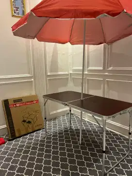 DI JUAL MEJA LIPAT + PAYUNG