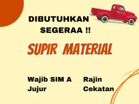 Lowongan supir material