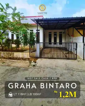 Dijual cepat rumah murah posisi hoek di Graha Bintaro Jaya Tangsel